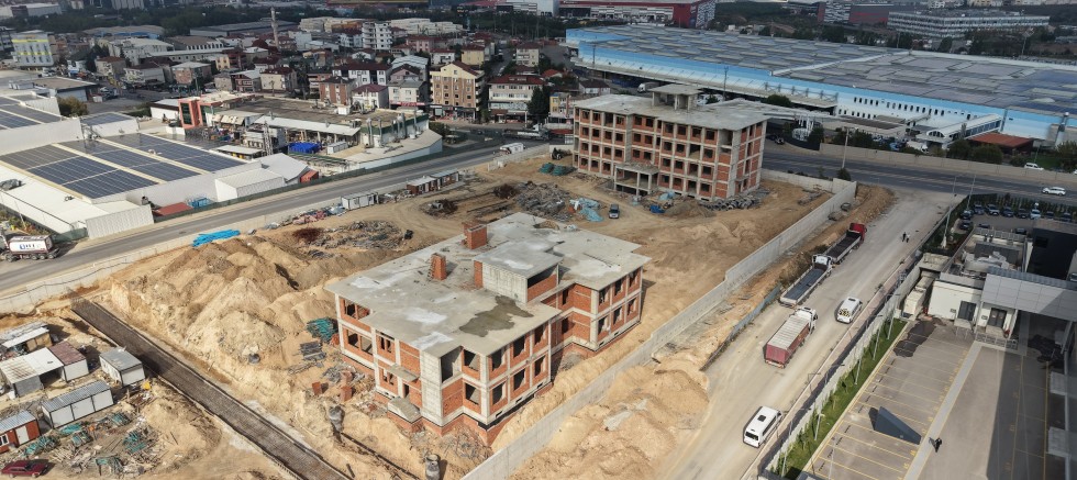 Doğa Madencilik Meslek Lisesi’nde kaba inşaat tamamlandı