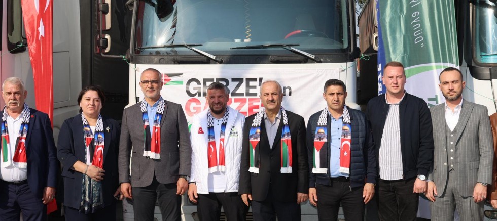 Gebze’den Gazze’ye Kardeşlik Eli: 10 Tır Yardım Dualarla Yola Çıktı