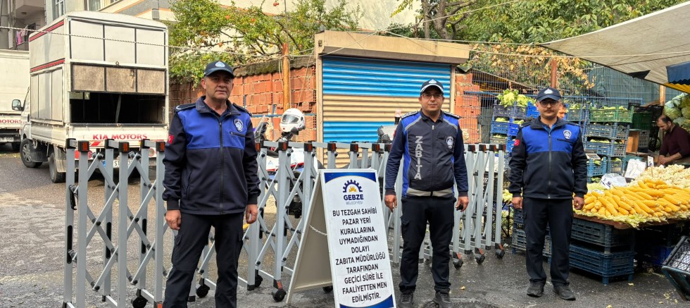 Gebze Zabıtasından Pazar Yerlerinde Denetim