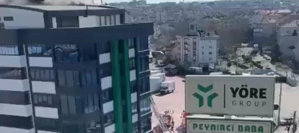 Peynirci Baba yönetim binasında yangın çıktı