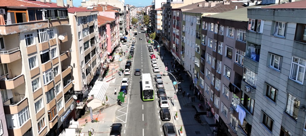 Şehit Numan Dede Caddesi yeni yüzüyle hizmette