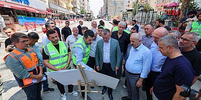 Büyükakın, Gebze Şehit Numan Dede Caddesi’ndeki çalışmaları nceledi