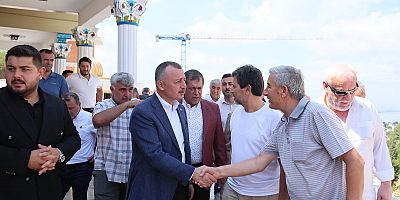 Büyükakın, Karamürsel’de  hem gönüllere dokundu,  hem de çalışmaları inceledi