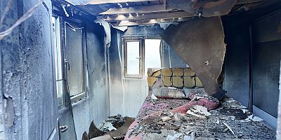 Büyükşehir’den evi yanan vatandaşa yardım eli