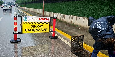 Büyükşehir ekipleri yağışa karşı teyakkuzda