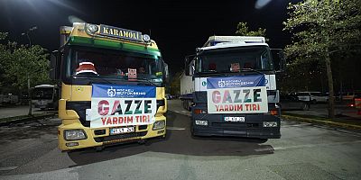 Büyükşehir’in ilk yardım tırları Gazze’ye yola çıktı