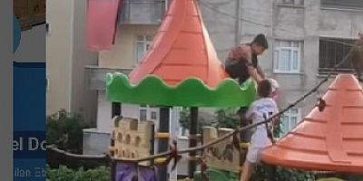 Çayırova Defne pakta çocukların tehlikeli oyunu