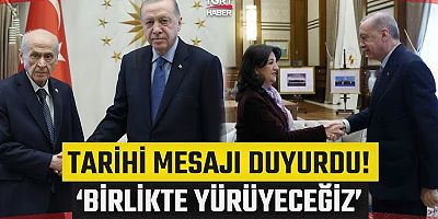 Cumhurbaşkanı Erdoğan: AK Parti, MHP, DEM Parti olarak beraber yürüme karar verdik