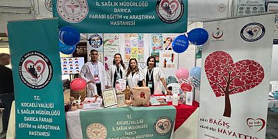 Darıca Farabi Hastanesi Kocaeli Kitap Fuarı’nda Vatandaşları Bilgilendirdi