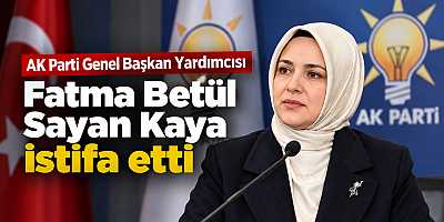FATMA BETÜL SAYAN KAYA, TÜM GÖREVLERİNDEN İSTİFA ETTİ