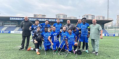 GEBZE BELEDİYESİ AMPUTE FUTBOL TAKIMI LİGE FIRTINA GİBİ BAŞLADI