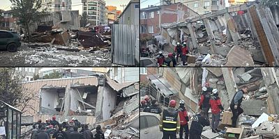 Gebze’de 6 Katlı Bina Çöktü 7 kişi Enkaz Altında kaldı