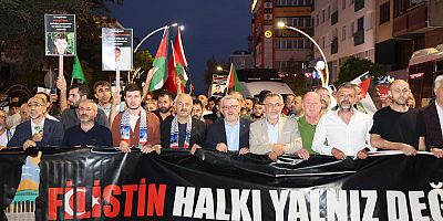 Gebzelilerden Gazze’ye Destek Yürüyüşü