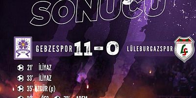 Gebzespor 11-0 Lüleburgazspor