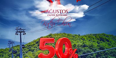 Kartepe Teleferik, 30 Ağustos’ta yüzde 50 indirimli