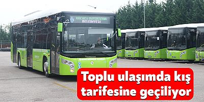 Kocaeli'de Toplu ulaşımda kış tarifesine geçiliyor