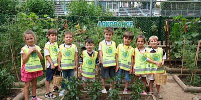 Lokomotif Çocuk Köyü’nde hasat sevinci
