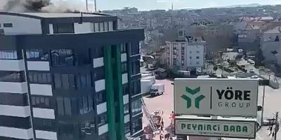 Peynirci Baba yönetim binasında yangın çıktı