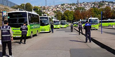 Toplu taşımada 120 araca sıkı denetim