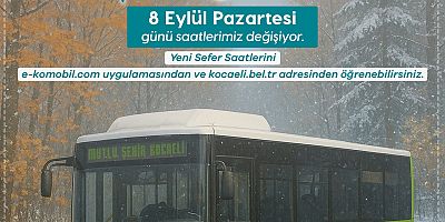 Toplu taşımada kış tarifesi düzenlemesi