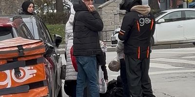 Yaşlı kadına araba çarptı