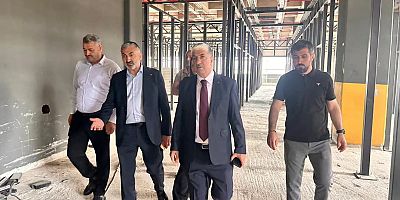 YENİ BELEDİYE HİZMET BİNASINDA ÇALIŞMALAR TÜM HIZIYLA SÜRÜYOR