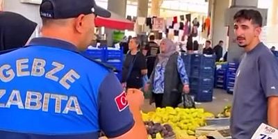 Gebze Zabıta pazarcı esnafın fiyat oyununu bozdu